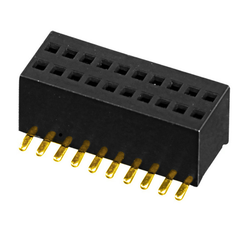 PH0.8mm Female Header  Dual Row H=2.6 U-type SMT type Board to Board Connector 